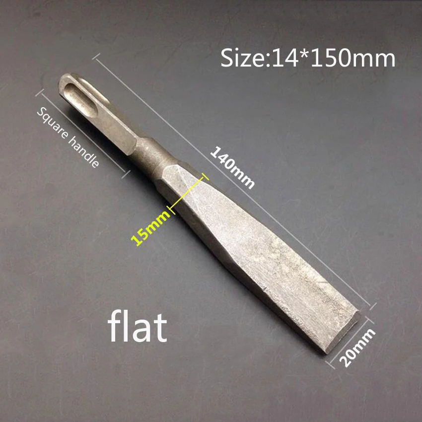 Flat And Pointed Cold Chisel 140mm Length Rotary Electric Hammer Drill Bit For Woodworking Concrete Wall Rock