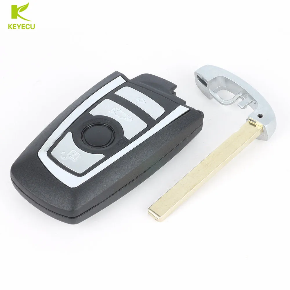 KEYECU Sostituzione Smart Fob Chiave A Distanza 4 Pulsante 315 MHz/433 Mhz/868 MHz Con PCF7953P per BMW 5 7 serie X3 M5 M6 KR55WK49863 CAS4