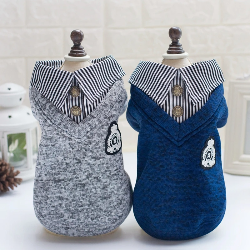 Lovely New Pattern Pet Dog Warm Fall And Winter Dog Clothes Fleece Clothing Poodle Feet Of High-quality Stand-up Collar