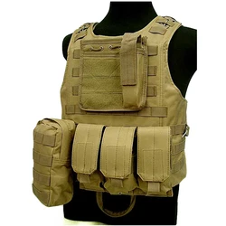 Outdoor Hunting Ciras Tactical Military Airsoft Vest Plate Carrier Unloading Chest Rig Bag Molle Camping Travel Sport Vest