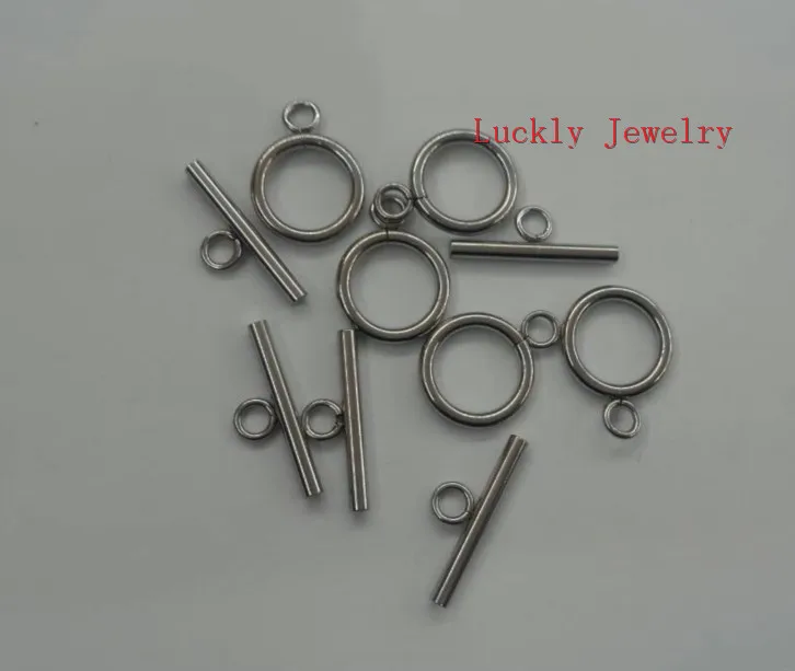 100 sets wholesale  Common Use  Toggle Clasp Set Stainless steel making Jewelry finding DIY  FOR chain