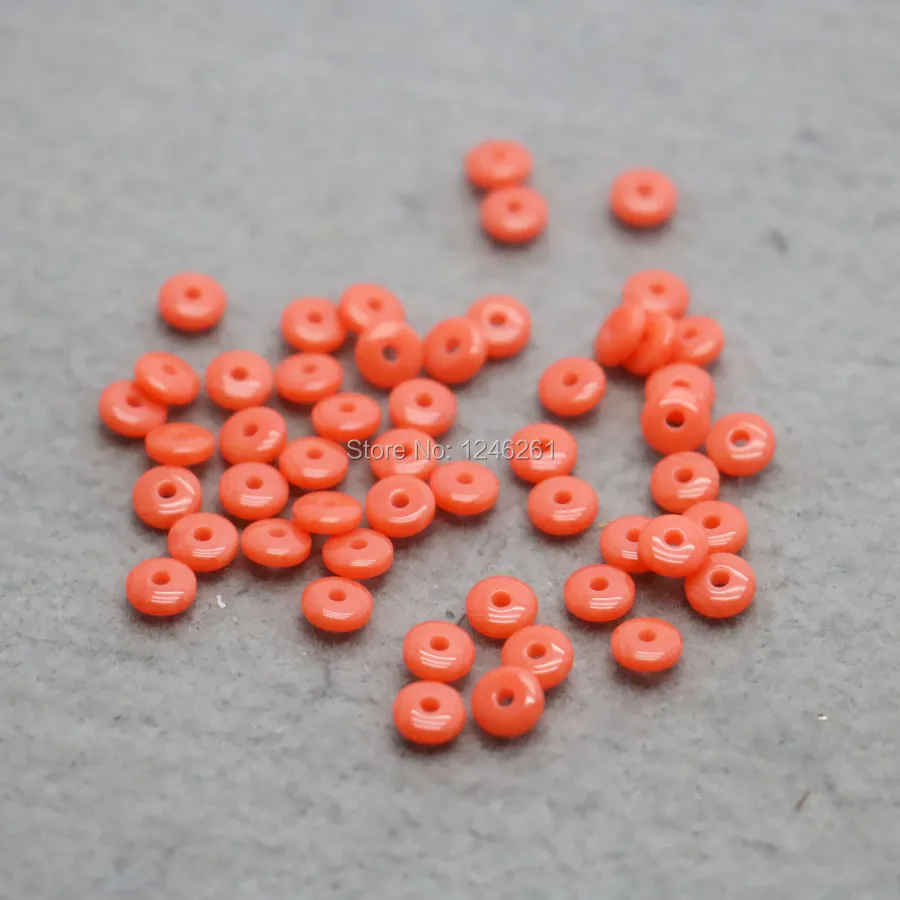 100PCS Hot wholesale clasp Wholesale orange Beeswaxes separate beads Fittings for Accessory DIY 6mm components Findings Gifts