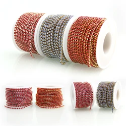 SS12 10 m/rolka nowe oferty kryształ Rhinestone DIY piękno 3mm modne dodatki blisko łańcuszek z kryształu górskiego