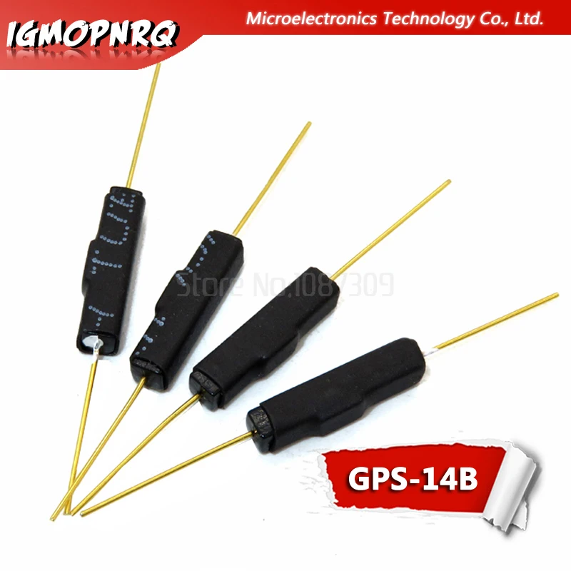 50PCS Plastic Type Reed Switch 2 * 14 Normally Open Magnetic Control Switch GPS-14B Anti-Vibration Sensors