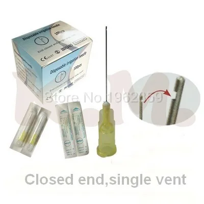 

100pcs 27GA Dental Endo Irrigation Needle Tip End-Closed Side Hole Endo Syringes