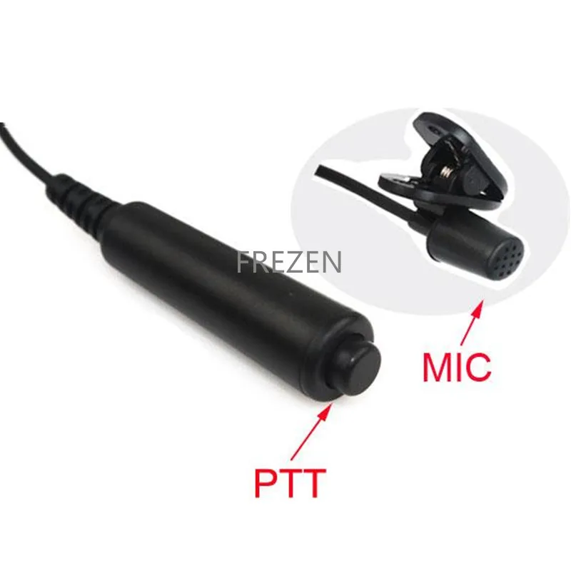 3 dây Pro Covert Acoustic Ống Tai Nghe Tai Nghe Mic PTT Cho Motorola Đài Phát Thanh 2pin cls1110 cls1410 cls1413 cls1450 cls1450c