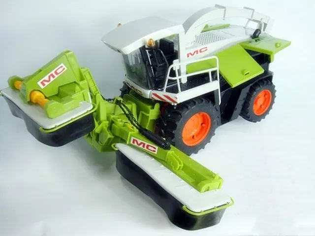 Science and engineering engineering vehicle, double harvester, farmer car, car model toy W106