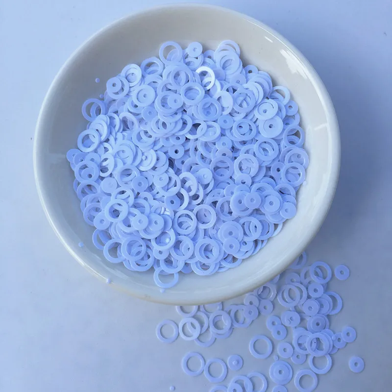 10g(1000 pz) dimensioni 4mm rotondo 6mm cerchio anello PVC Paillettes allentate Paillettes cucito coriandoli da sposa, accessori per indumenti da