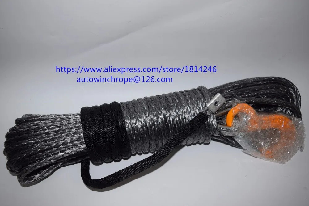 

Grey 8mm*30m Synthetic Rope,ATV UTV SUV Winch Line,Replacement Winch Rope,Tow Cable,ATV Winch Cable