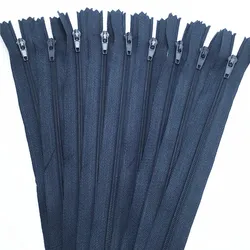 10pcs navy color 3# 15/20/25/30/35/40/45/50/55/60CM (6-24inch) Closed Nylon Coil Zippers Tailor Sewing Craft