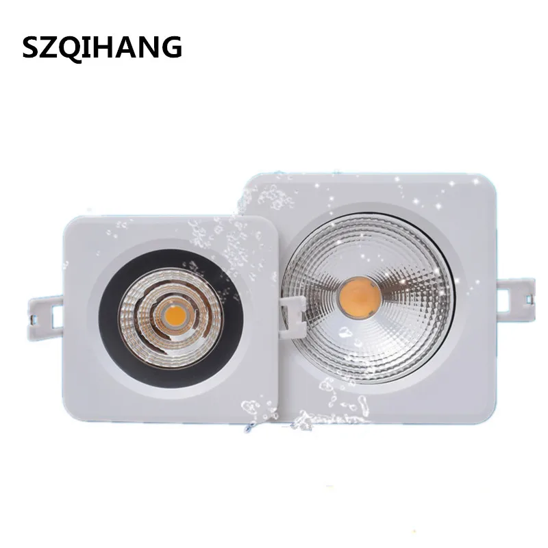 Hot Sale Dimmable 10W/12W/15W/20W Waterproof IP65 LED Downlight  Warm Natural Cold White  Recessed LED Lamp Spot Light