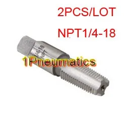 

Free Shipping 2PCS/LOT NPT 60 Degree Pipe Taps NPT 1/4-18 TPI Tap Threading Tools Cheaper