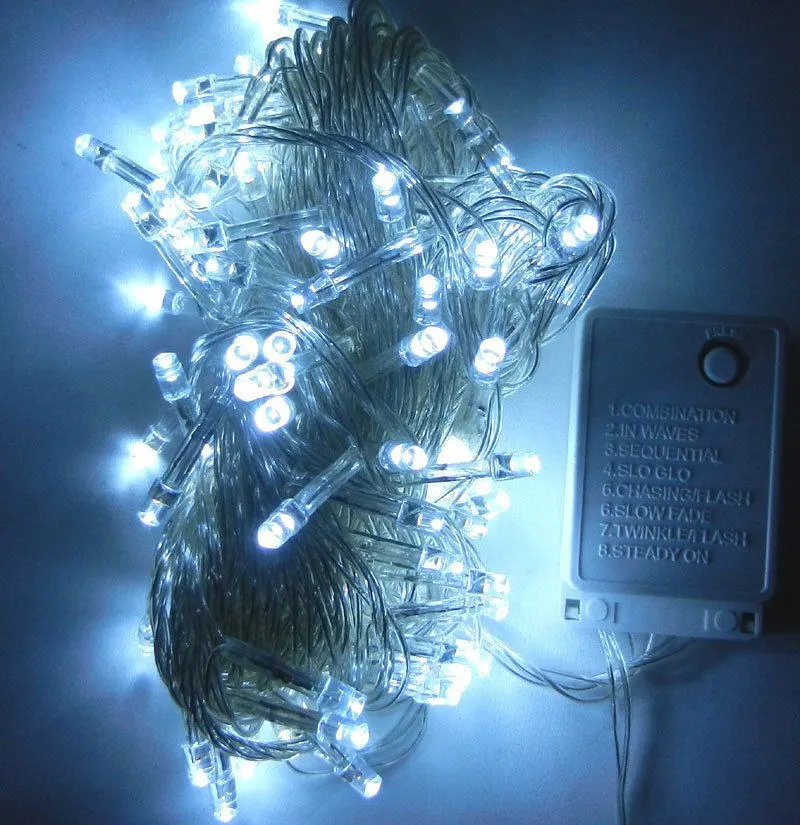 LED Weihnachts Baum Licht 10M 100 LEDs LED String Lichter AC 110V 220V LED Lichterkette Weihnachten baum Dekorationen