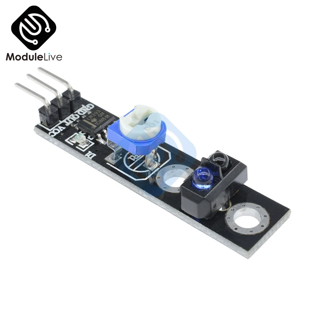 1Pcs TCRT5000 Infrared Reflective IR Switch Sensor Board Barrier Line Tracking Module 4Pin 3.3-5V For Arduino Smart Car