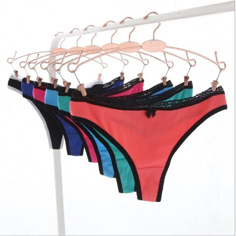 

LeafMeiry #092 Sexy Women Underwear Lenceria Femenina Big Size Women Thongs and G Strings 4 pcs/lot