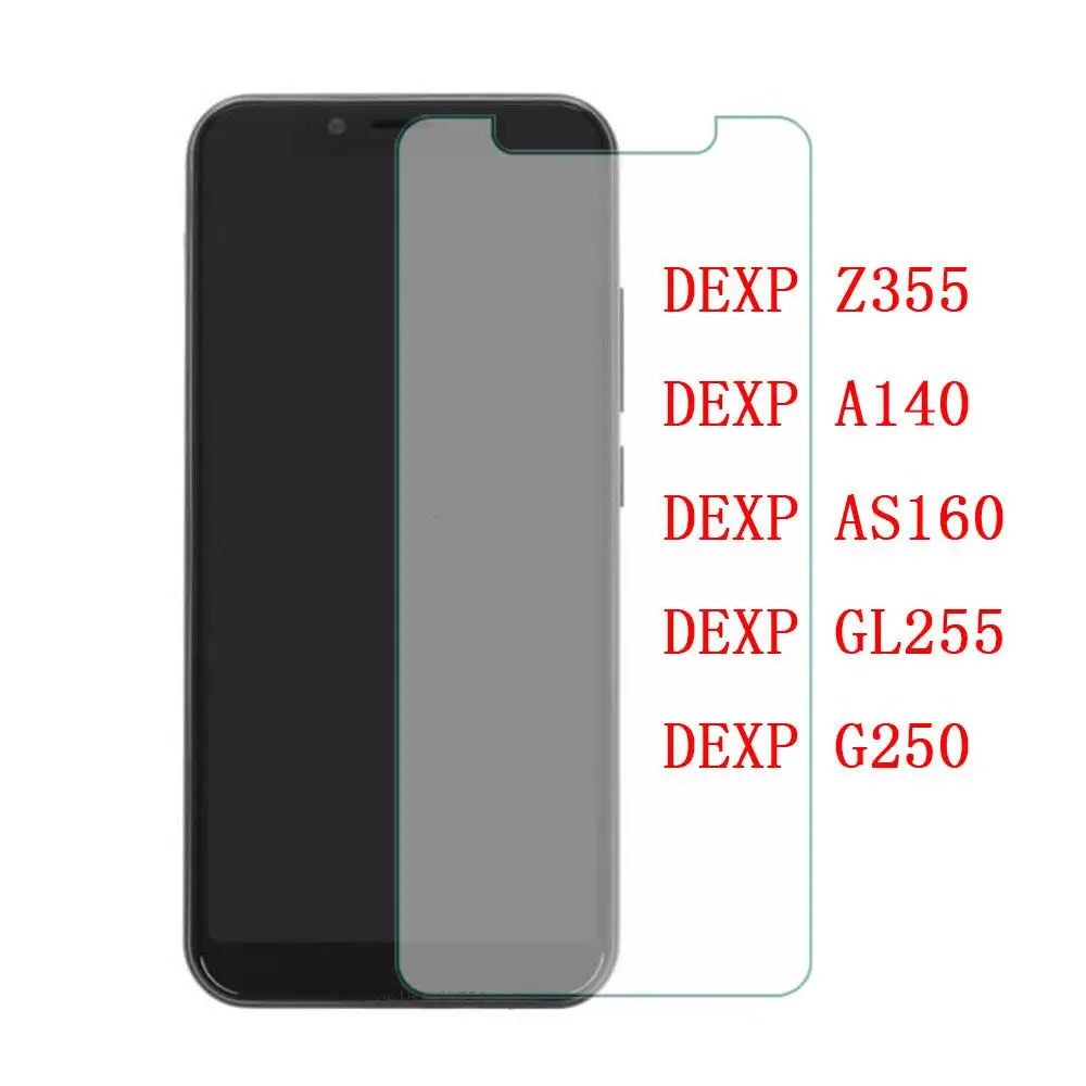 Tempered Glass For DEXP Z355 Protective Film 9H Screen Protector Explosion-proof For DEXP A140 AS160 GL255 G250