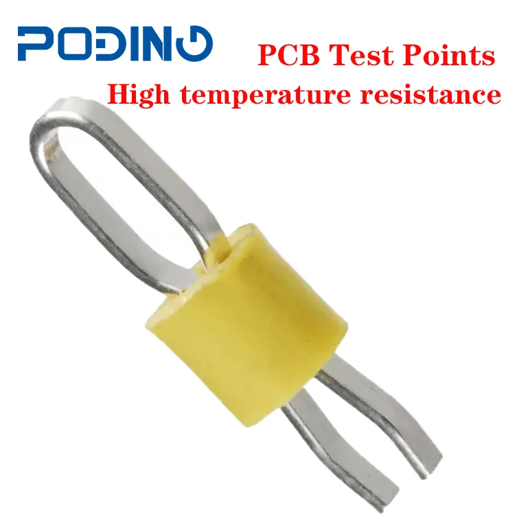 

50Pcs/Lot Poding Nylon PCB Test Points High Temperature Resistance DIP Test Points Yellow Point Load Test TP-5014