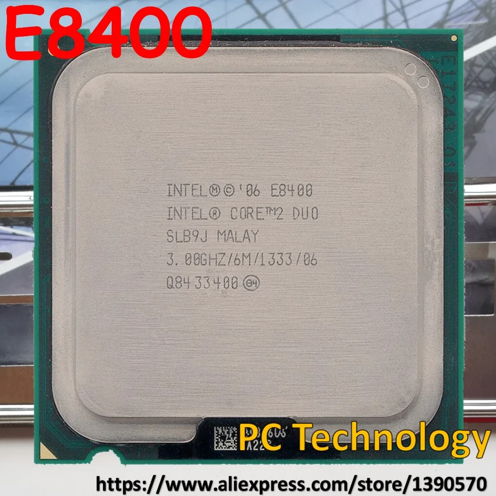 인텔 코어 2 듀오 CPU E8400 프로세서, 3.00Ghz, 6M, 1333MHz 소켓 775, 1 일 이내 배송