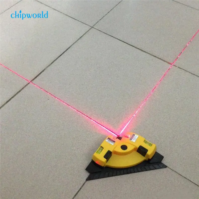 Ângulo Direito 90 Graus Vertical Horizontal Laser Linha Projeção Quadrado Nível Novo