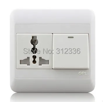 Free Shipping 3 Holes 3U10A  safety protection wall Socket  standard 10A blanket socket  multifunction socket Universal Socket