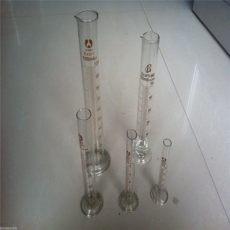 graduated cylinder measuring a set of 5ml&10ml&25ml&50ml&100ml lab glass