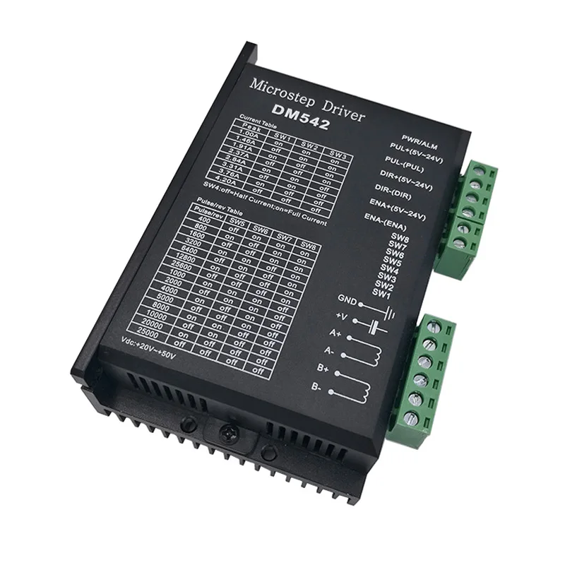 DM542 Stepper Motor Controller For 57 86 Series 2-phase Stepper Motor Driver 18-48 VDC Nema17 Nema23