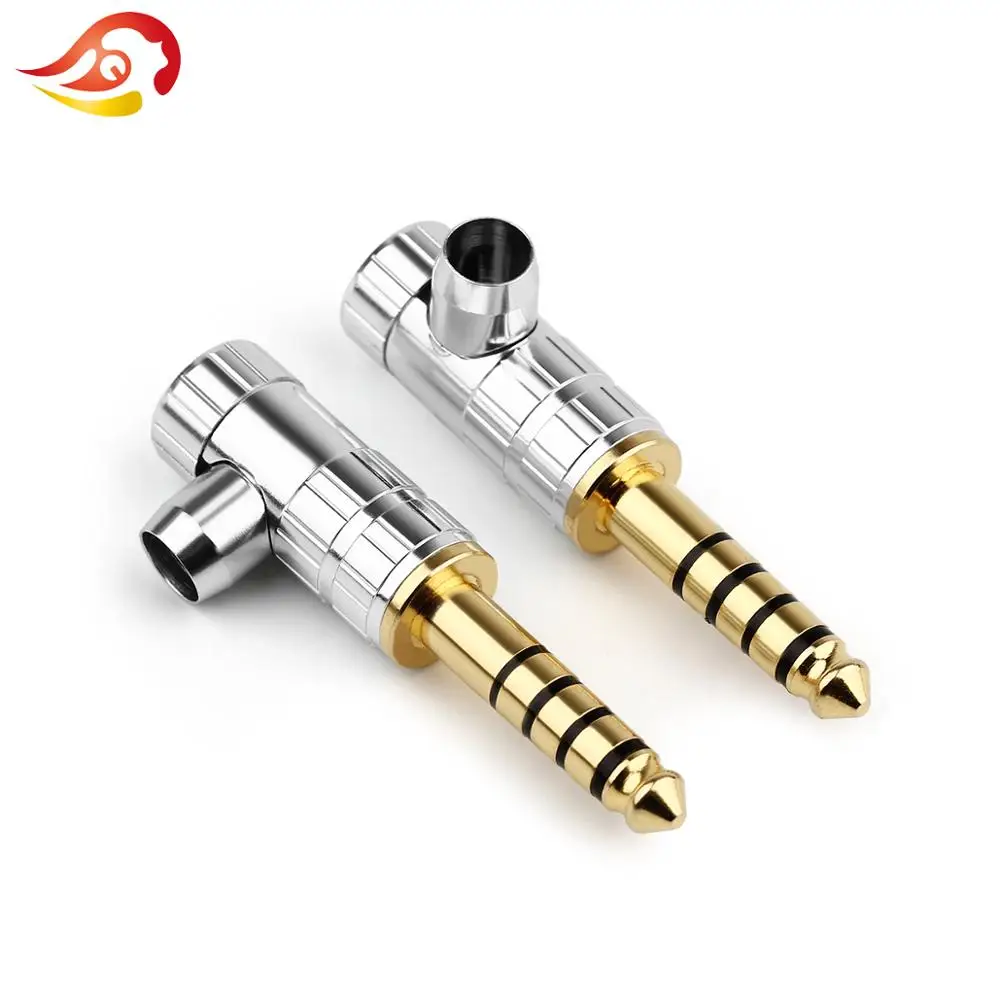 QYFANG 4.4mm Stereo 5 Poles Audio Jack Earphone Male Plug Pin Adapter For NW-WM1Z/A Player HiFi Headphone Solder Wire Connector