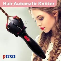 Elektrikli saç şekillendirici aracı otomatik örme cihaz saç Braider Styling iki ipliklerini büküm örgü makinesi saç Braider DIY elektrikli