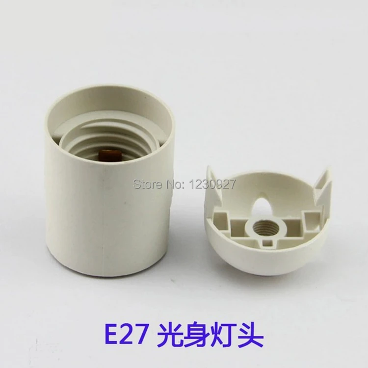 E27 LED Plastic lamp Holder E27 Converter E27 Edison screw Light Bulb socket Holder  bare body DIY E27 socket base