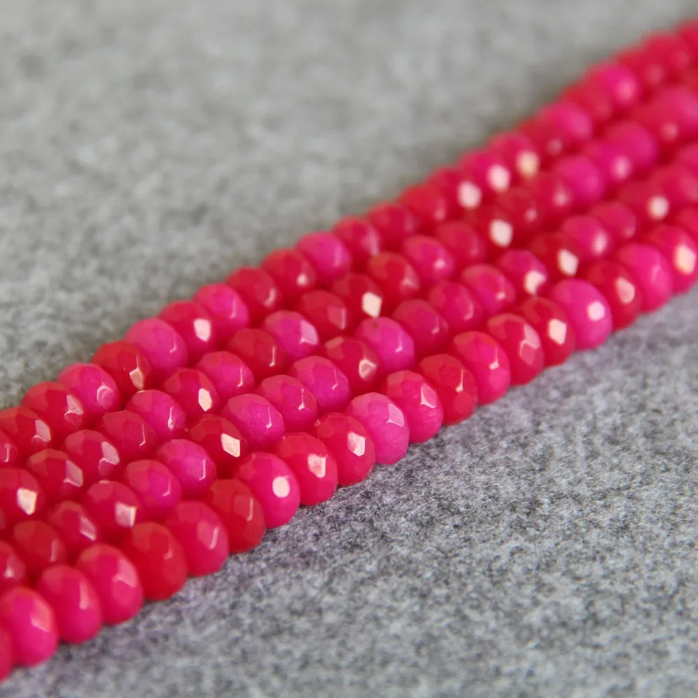 6*8mm Faceted Red Chalcedony Beads Abacus DIY Beads Stone For Necklace Bracelet 15inch Fashion Jewelry Making Design Wholesale
