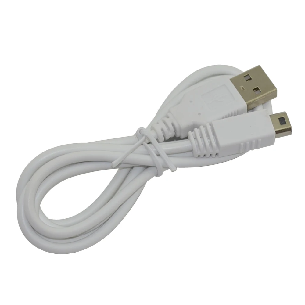

100pcs High Quality White USB Charger Data Power Charging Cable for Wii U GamePad Controller