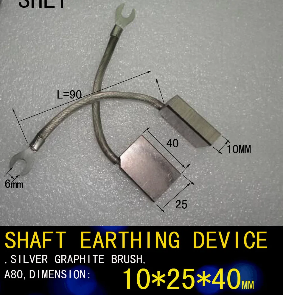 

SHAFT EARTHING DEVICE,SILVER GRAPHITE BRUSH,A80,DIMENSION:W-25MM X L-40MM,THICKNESS-10MM