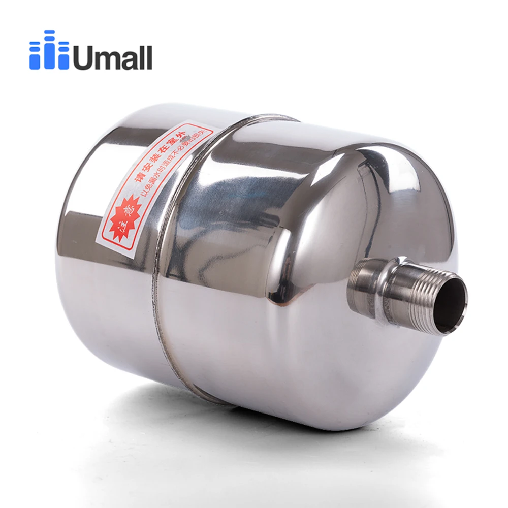 2L Male Thread G3/4 26MM Stainless Steel Towerless Automatic Water Supply System Double Spring Pump Pressure Control Switch Tank