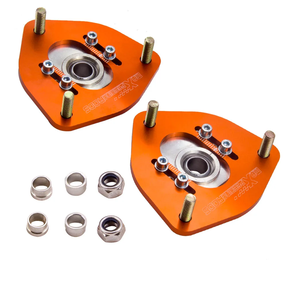 1 Pair Top Mount  2pcs Front Coilover Camber Plate For Nissan S13 S14 180SX 200SX 240SX