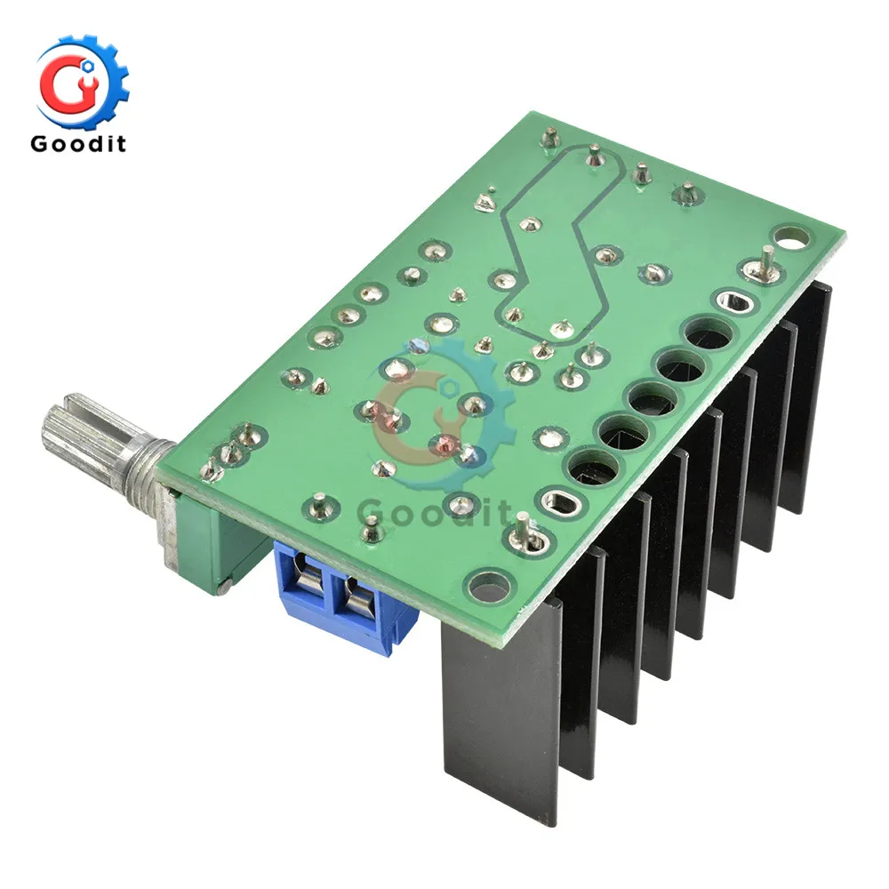 TDA2050 DC 12-24V 10-30W Amp Mono Audio Amplifier Board Module Single Power Supply Volume Adjustable 60*35*40mm