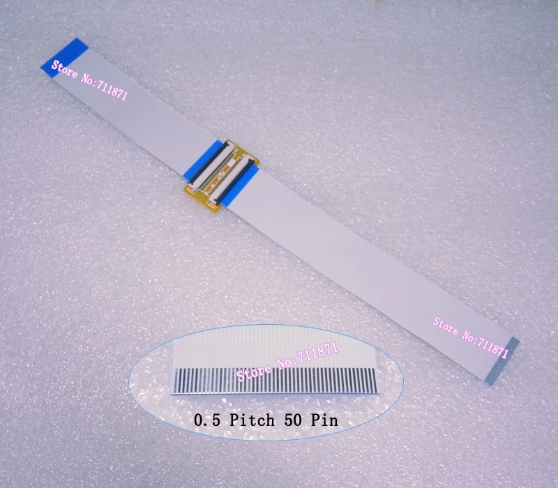 Adaptateur de connecteur de rallonge FDavid TTL, câble plat flexible 50 broches, rallonge FPC TTL, type A, 150mm, type B, 10cm, pas de 0.5