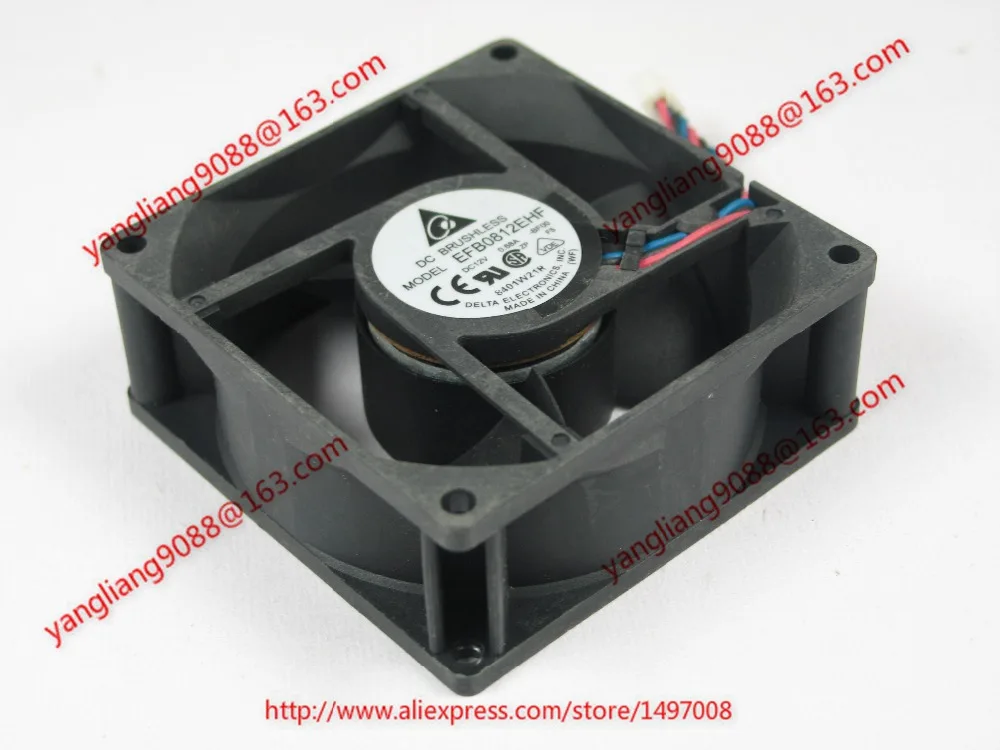 

Delta Electronics EFB0812EHF BF00 DC 12V 0.68A 80X80X32mm Server Cooling Fan