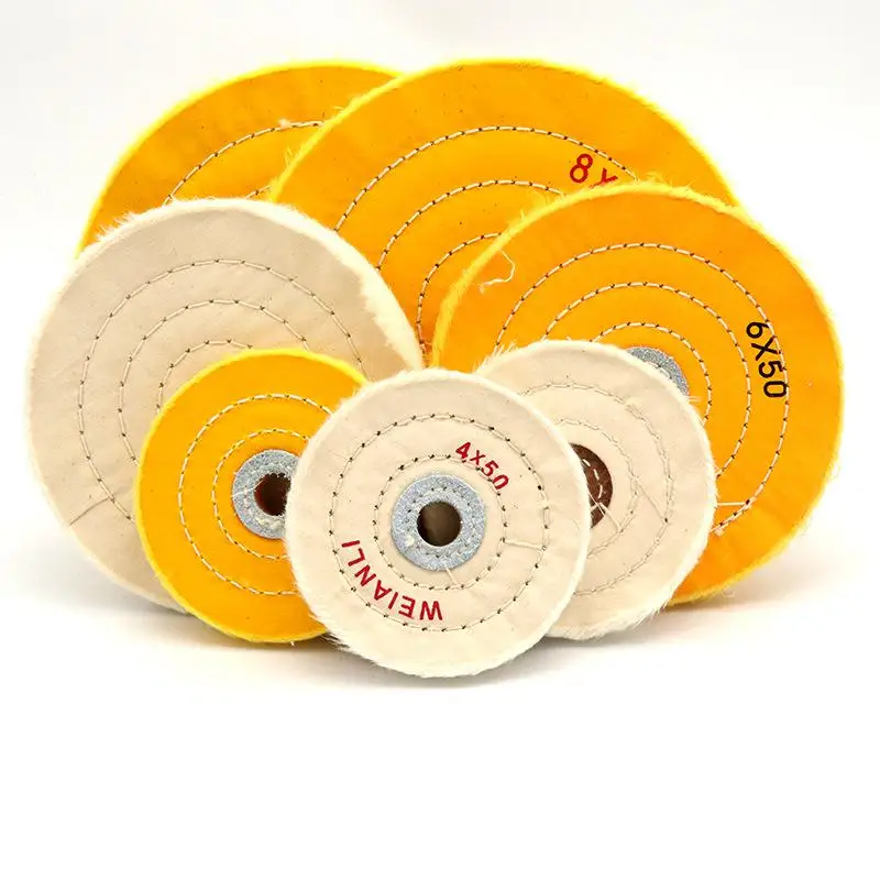 

1PC Cotton Polishing Wheels Cloth Buffing Wheel Grinder For Jewelry Wood Metal Abrasive Tools