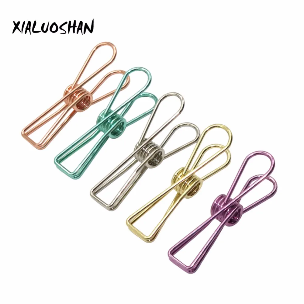 5 Pcs/set Colorful Hollow Out Metal Binder Clips Notes Letter Paper Clip DIY Bookmark Office Binding Supplies Clip Holder