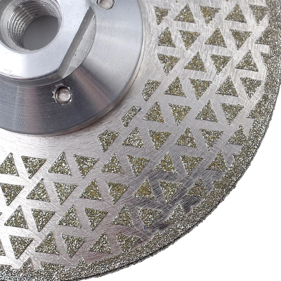 RIJILEI Electroplated Diamond Saw Blade Galvanized Diamond Cutting And Grinding Disc Both Sides For Marble Granite Ceramic Tile