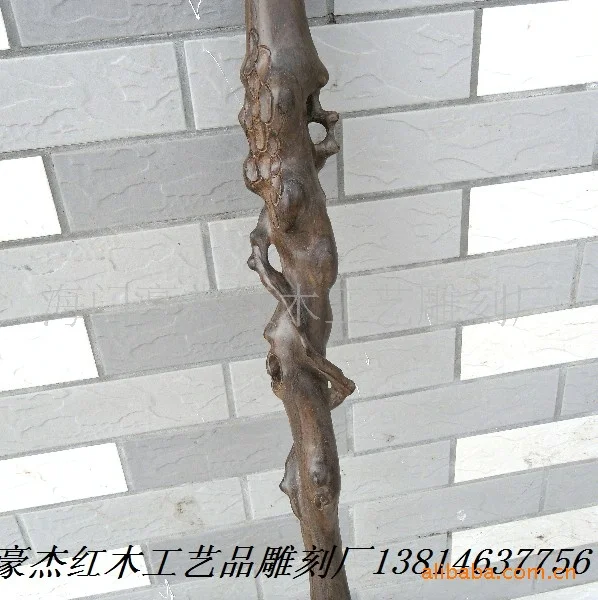 Black African ebony cane cane branch wood mahogany tree root cane cane cane can be customized