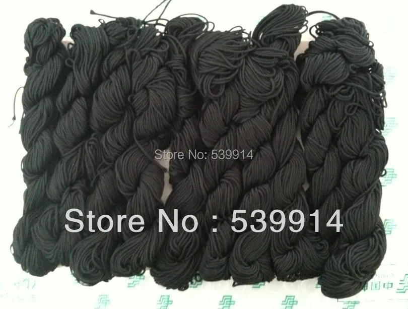 

Wholesale 1mm Diameter Bead Cords Jewelry Rope 300Meter Black Nylon Cord Chinese Knot Bracelet String