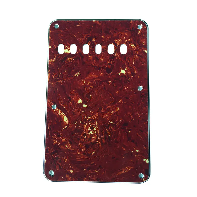 Pleroo Custom Guitar Parts - For Tremolo Cover 6 holes 57 Strat Back Plate Guitar Pickguard Scratch Plate