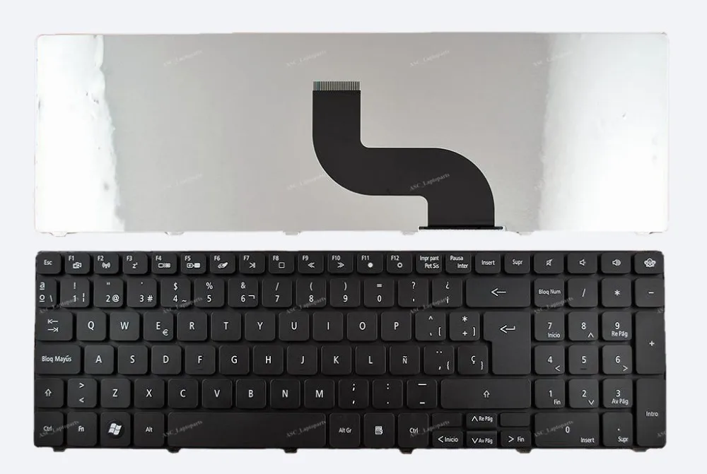 

New SP Spanish Teclado Keyboard For Packard Bell PEW96 TK11BZ TK13BZ TK36 TK37 TK81 easynote TE11HC LX86 TX86 Laptop Black