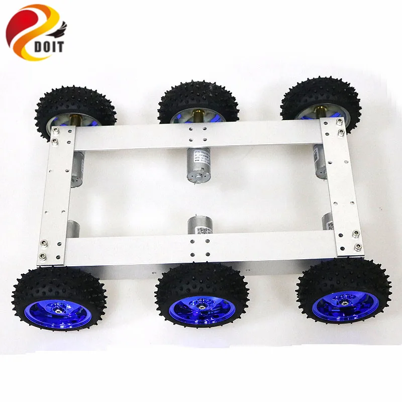 C6 6wd Smart Car Chassis Kit 6 Motor Drive Mobile Robot for Project Development Electronic Competition Graduation Design