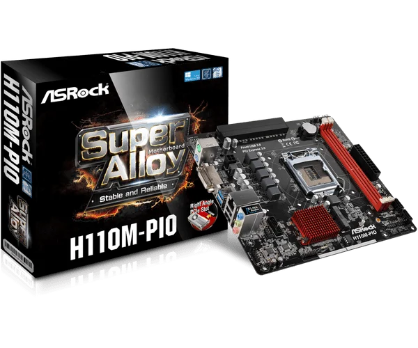 

ASRock H110M-PIO one machine industrial control side plug-in graphics card motherboard uDTX