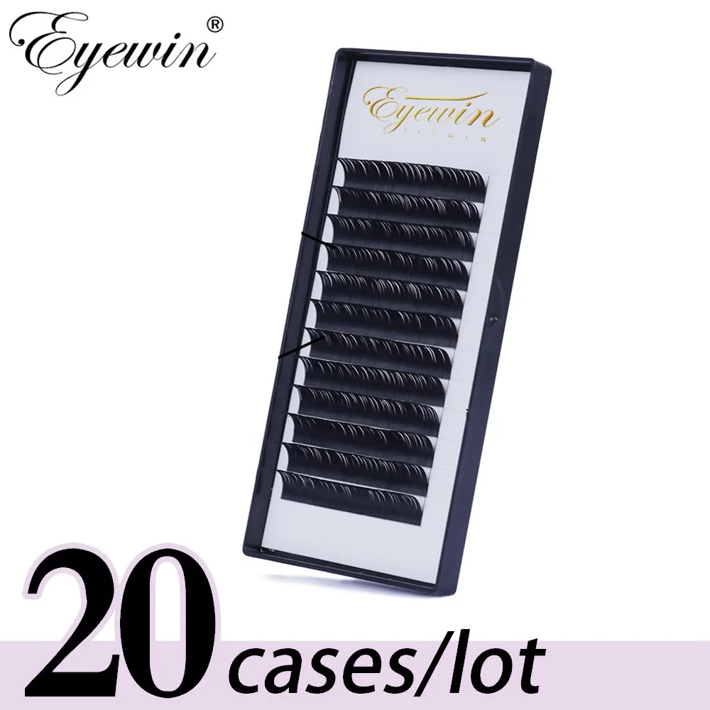 

Eyewin 20 case C/D Curl Faux Individual Eyelash for Professional Eyelashes lash Soft Makeup Maquiagem Mink Eyelash extension