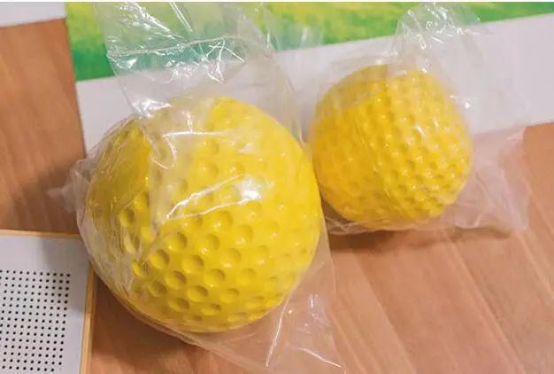 non-toxic yellow fully rubber solid baseball practice training baseball balls sports game massage balls