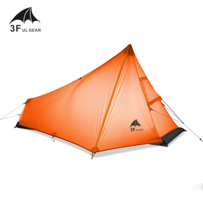 Imagem -02 - Gear-ultralight Outdoor Camping Tent Tenda Profissional Nylon Silicone Rodless Engrenagem Leve Pessoa 15d 3f ul