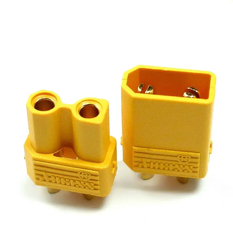 5 pairs Hot selling Yellow Amass XT30 High Quality Male Female Gold-plated Battery connector plug for RC aircraft